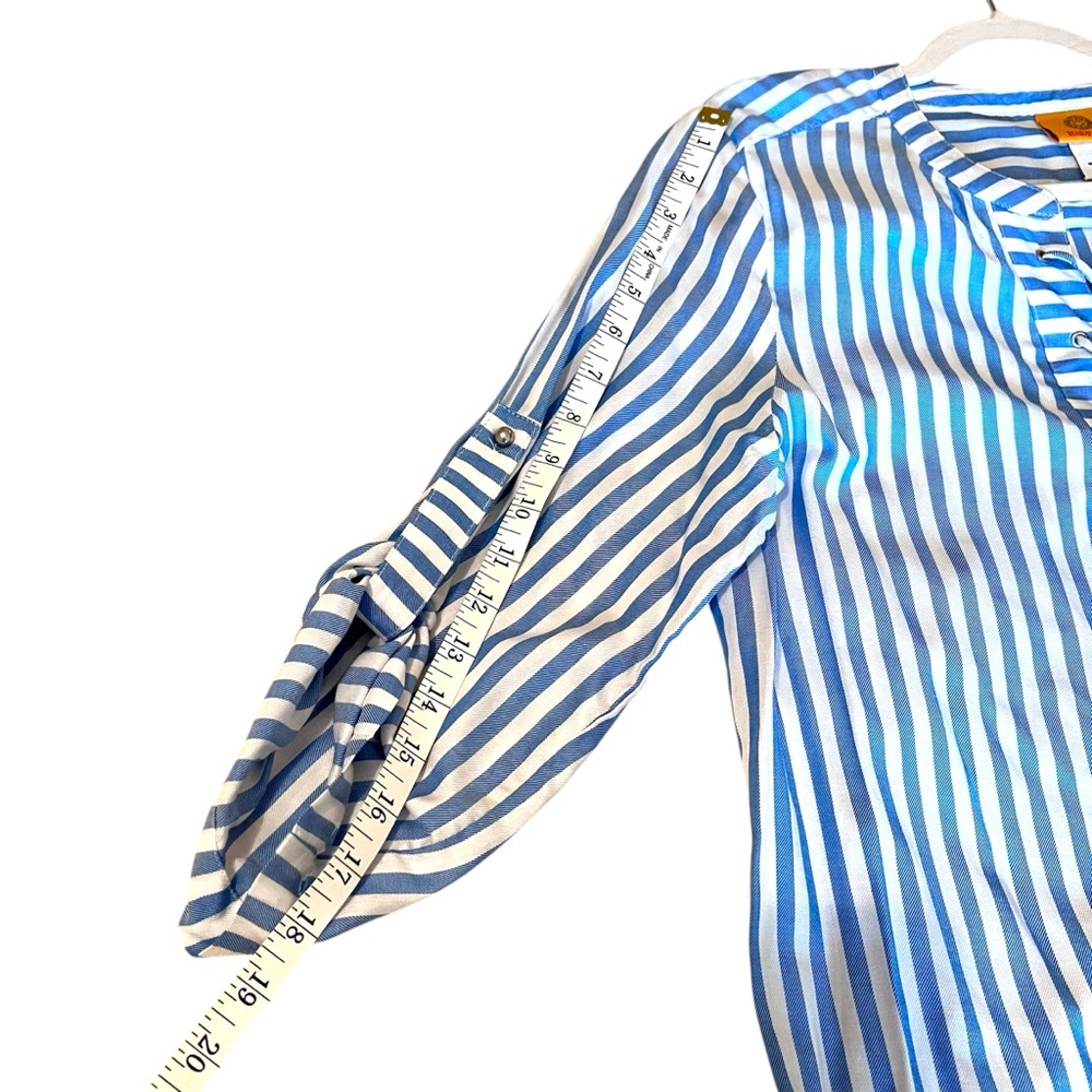 Ruby Rd. Women’s Blue & White Striped Blouse  Size M New With Tags - Picture 15 of 15